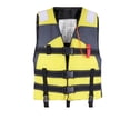 thumbnail image 2 of Adult Life Jacket Yellow 17X22X6 in Reflective Safety Vest with Adjustable Straps and Whistle for Boat Kayak Fishing Watersports, 2 of 8