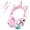 Unicorn Pink, variant on QearFun Kids Cat Ear Headphones with USB C for Girls with Microphone, 85/94dB Safe Volume Limiter, Tangle-Free Cord, Share Port, Foldable Sparkly Wired Headset for School, Travel, Tablet,Pink