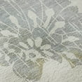 thumbnail image 2 of HomeRoots 667919 8 x 10 ft. Ivory Gray & Gold Floral Washable Machine Made Rectangle Area Rug with UV Protection, 2 of 7