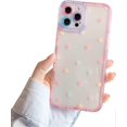 thumbnail image 1 of Compatible con iPhone 13 Pro Max Wave Point Funda para mujer y niña Geometría Transparente Protección de Lente de Cámara TPU Suave Funda Protectora Transparente para iPhone 13, 1 of 5