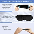 thumbnail image 2 of Cooling Eye Mask 2 Packs - Reusable Gel Ice Pack for Dark Circles, Swelling Relief Adjustable Band (Black Blue), 2 of 7