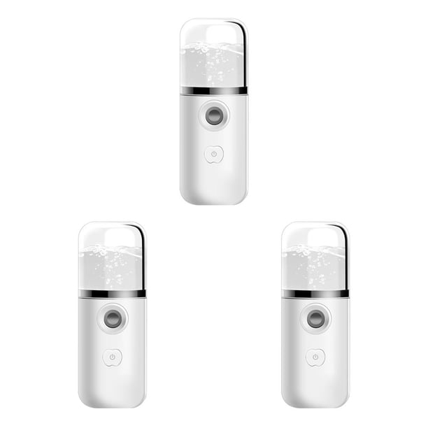 Vogacara Rociador de niebla facial Humidificador humectante para la piel de la cara Atomizador recargable USB portátil 40 ml, blanco Type1 NO1 Vogacara CBP057976