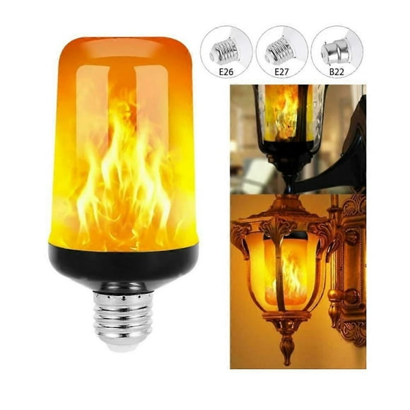LED Flame Effect Light Bulbs 3Modes Flickering Light Bulbs E26/E27 Standard Base