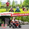 thumbnail image 4 of Sopbost Kawasaki Teryx KRX 1000 Licensed 24V Kids Ride On Toy, 4WD Electric Ride on UTV for Kids Ages 3–6 with Remote, EVA Tires, 4 Mph, Red, 4 of 9