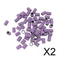 thumbnail image 1 of 2x100Pcs Bandas De Lijado Para Brocas De Uñas Manicura Herramienta De Arte De Uñas 180 Púrpura, 1 of 10