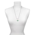 thumbnail image 3 of Delight Jewelry Silvertone Lime Green Butterfly with 2 Lime Green Crystals Silvertone Dream Big Pendant Necklace, 25", 3 of 4