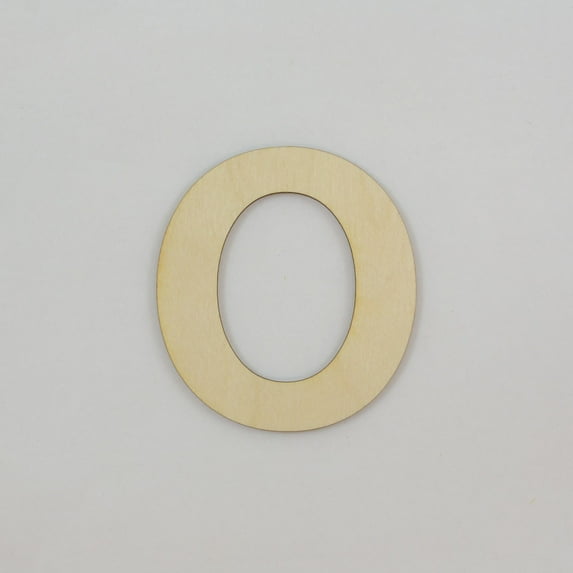 1 Pc, 5 Inch X 1/8 Inch Wood Numbers 0 In The Copperplate Gothic Bold Font Great For Craft Project & Different Decor