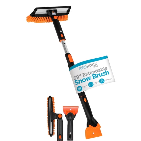 âSnow MOOver 39" Extendable Snow Brush with Squeegee & Ice Scraper | Foam Grip | Auto Snow Brush | Auto Ice Scraper | Car Truck SUV
