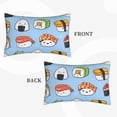 thumbnail image 4 of Daiia Kawaii Sushi Bedding Waterproof Pillow Protector Zippered Queen – Bed Bug Proof Pillow Encasement-16"x24", 4 of 9