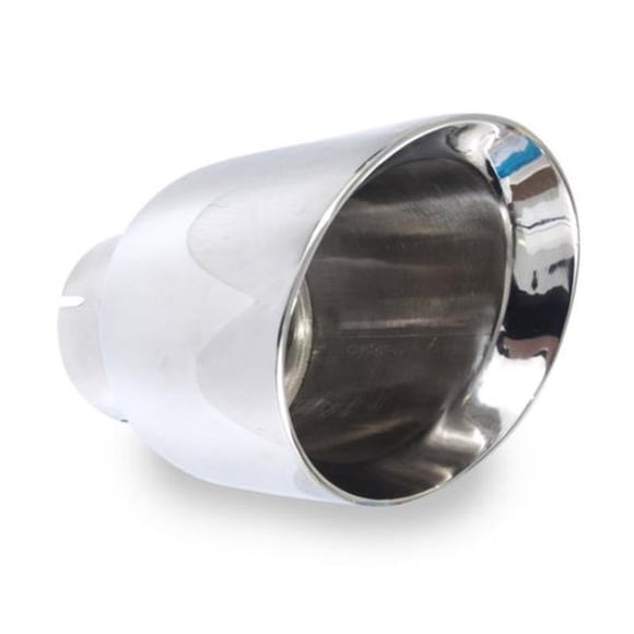 Stainless Works 798300 4 in. Body 3 in. Inlet Conical Double Wall Slash Cut Exhaust Tip