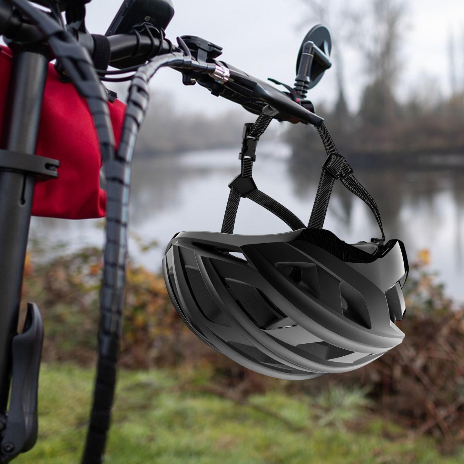 DimyFew Bike Helmet Bicycle Helmet Breathable Shockproof Adjustable Equipment for Adults Black L