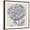 Brown Frame, variant on Art.com Indigo Floral on Linen III Stretched Canvas Print Wall Art by Vision Studio, 30" x 30"