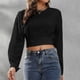 thumbnail image 5 of Tops para mujer Camisas Blusas Elegantes Camisas casuales de manga larga Moda Cómoda Blusa de cuello redondo de color sólido Odeerbi ODB-5, 5 of 7