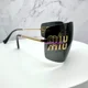 thumbnail image 5 of MIU MIU Sunglasses Gold Rimless Wrap Square MIU MIU Logo Italy w/ Box & Case, 5 of 6