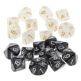 thumbnail image 1 of Juego de 20 dados acrílicos opacos y negro D10 Dados cara mazmorras y En y negro Zulema Dados de acrílico de diez caras, 1 of 7