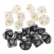 thumbnail image 1 of Juego de 20 dados acrílicos opacos y negro D10 Dados cara mazmorras y En y negro Zulema Dados de acrílico de diez caras, 1 of 7