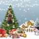 thumbnail image 2 of Cornamenta de Navidad decora gatos bufanda furry gatito árbol de vacaciones cuelga estatua de resina decorativa colgante, 2 of 5