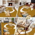 thumbnail image 5 of 8'x10' Area Rugs, Japanese Style Indoor Outdoor Area Rug for Living Room Bedroom, Brown Country Vintage Owl Birds Branches Washable Bathroom Rugs Kitchen Floor Carpet Mats Home Decor Aesthetic, 5 of 8