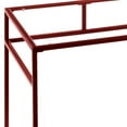 thumbnail image 4 of Glass Top, Metal Sled Base - Writing Desk with Fixed Shelf - Bedroom Corner - 24in Depth for Space, 4 of 4