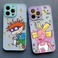 thumbnail image 2 of Cartoon Funny R-Rugrats Phone Case For iPhone 15 11 12 13 Pro Max X XR XS 7 8 SE 14Plus PC TPU Colourful Cute Covers, 2 of 5