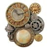 17.5 in. x 15 in. Gears of Time Sculptural Wall Clock