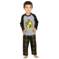 thumbnail image 2 of Harry Potter Toddler Boys' Hogwarts Houses Crest Plaid Raglan 2PC Pajama Set - Gryffindor Hufflepuff Ravenclaw Slytherin, 2 of 5