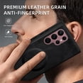 thumbnail image 6 of Allytechgroup Magnetic for Samsung Galaxy S22 Ultra Case, Compatible with MagSafe Support Magnetic Car Phone Mount PU Leather Slim Phone Case for Women Men for Samsung Galaxy S22 Ultra, Black, 6 of 8