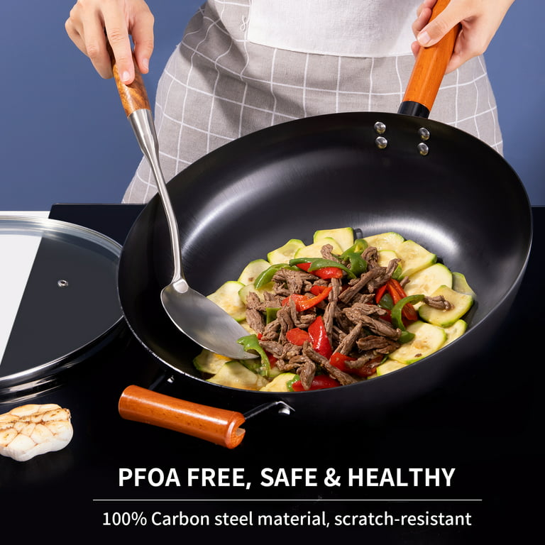 Flat Bottom Pan, Frying Pan, Easy To Non-stick 8in Medium Size ,Housewife