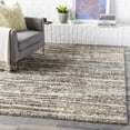 thumbnail image 3 of Mark&Day Area Rugs, 5x7 Kabel Modern Shag Charcoal Area Rug, White Beige Black Carpet for Living Room, Bedroom or Kitchen (5'3" x 7'3"), 3 of 8