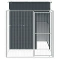 thumbnail image 5 of vidaXL Dog House Outdoor Dog Kennel Crate Shelter with Run Galvanized Steel, 5 of 87