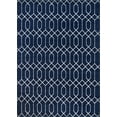 thumbnail image 1 of Unique Loom Marilyn Monroe Glam Collection Textured Geometric Trellis Area Rug, 9 x 12 Feet, Navy Blue/Silver, 1 of 10