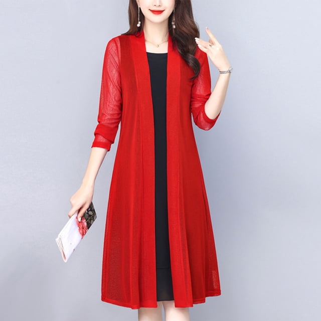 LOVZFMLL Cardigan pour Femmes Chemise Transparente de Protection Solaire Cardigan