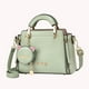 thumbnail image 1 of Bolsos cruzados a la moda de cuero para mujer, bolsos bonitos con forma de gato, bolsos con monedero (verde), 1 of 5
