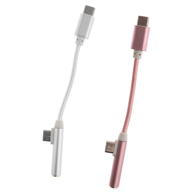 2 Piezas de 3,5 Mm de sonido para Auriculares + Cable de Adaptador de Divisor de Carga Hugo