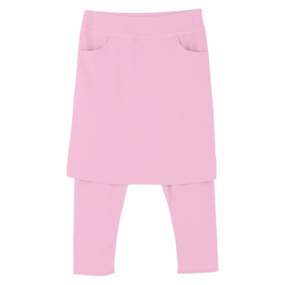 Yubnlvae Women's Workout Skirt with Built-in Leggings - Knee-Length Tennis Yoga Skort - High Stretch Athletic Skirt for Sports & Gym (S-XXL) (Red 1 | L)