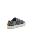 thumbnail image 4 of JSlides Women's LUCKI Lace-up Round toe Platform Sneaker, BLUE MULTI EMB (BLUE MULTI EMB, 6), 4 of 4