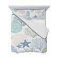 thumbnail image 7 of Quilts Twin-XL Size Bedding Set, Coastal Lightweight Quilted Comforter, Summer Beach Nautical Coral Starfish Soft Reversible Bedspread Coverlet with Pillow Covers for All Season, 68" x 98", 7 of 7