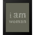 thumbnail image 2 of Straatsma, Leah 20x24 Black Modern Framed Museum Art Print Titled - I Am Woman Dark Green, 2 of 5