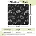 thumbnail image 2 of Trendy Boho Pattern Tablecloth, 36x36 Inch Square Table Cover with Elastic Edge for a Perfect Fit, Easy Clean, 2 of 6