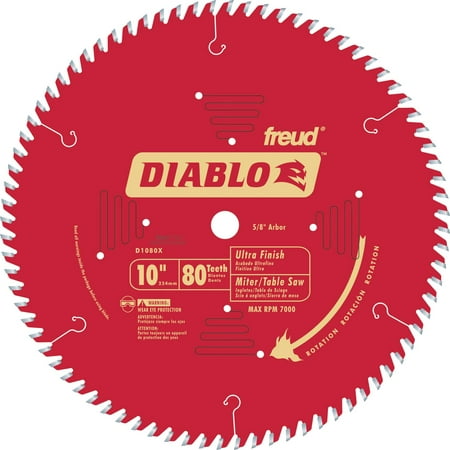 Diablo 10 in. D X 5/8 in. Carbide Circular Saw Blade 80 teeth 1 pk
