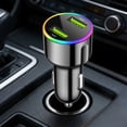 thumbnail image 1 of Yunuuuoa Fast Car Charger 60W 4 Port USB Cigarette Lighter Adapter with LED Light Quick Charge Compatible for iPhone Android Smartphones Tablets in Vehicle Travel, 1 of 6