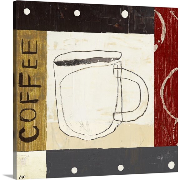 Great BIG Canvas | "Urban Coffee III" Canvas Wall Art - 16x16