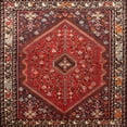 thumbnail image 1 of Ahgly Company Indoor Square Traditional Dark Gold Brown Persian Area Rugs, 5' Square, 1 of 6