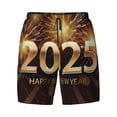 thumbnail image 4 of Lsque Mens Swim Trunks Happy New Year 2025 B Pattern - Bathing Suit Compression Liner - Beach Swim Shorts Swimwear - (S-3XL) - Stretch Quick Dry -Medium, 4 of 9