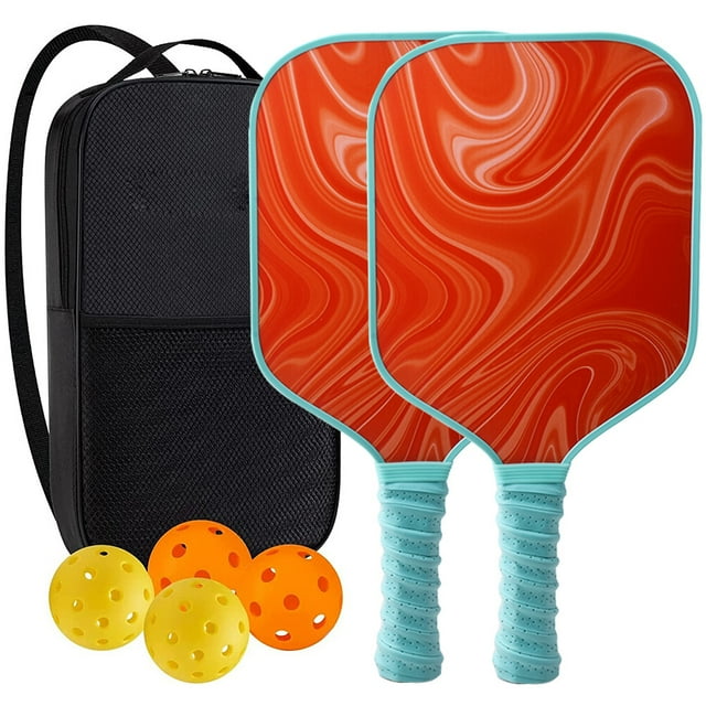 2x Professional Pickleball Paddles Set Comfort Grip Birthday Gift Racquets