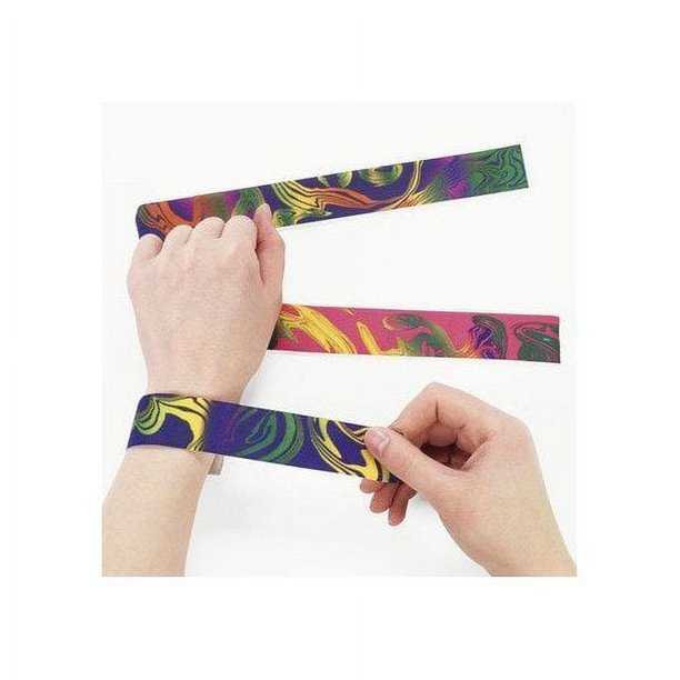 Set De 12 Slap Bracelets Silicone DIY – 12 Couleurs, Réglables, Enfants, Fêtes, Anniversaires, Halloween