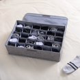 thumbnail image 2 of Closet Underwear Organizer Drawer Divider Solid Color Foldable 30 Cell Storage Box with Lid for Bedroom Vanity Drawer, 2 of 6