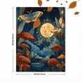 thumbnail image 3 of Cosmic Moth and Mushroom Wall Art Canvas Print， Mystical Night Sky Decor. Perfect for Living Room， Bedroom， Office， Dining Room， Gaming Room., 3 of 8