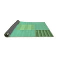 thumbnail image 2 of Ahgly Company Indoor Round Abstract Turquoise Blue Modern Area Rugs, 6' Round, 2 of 4