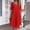 Red, variant on Summer Dress Women's Dress Lightweight V Neck Beach Dress Half Sleeve Midi Dress Loose Knee Length Buttons Dress With Pockets Teenager Casual Dresses Dresses Casual Travel Dresses for Women Womens